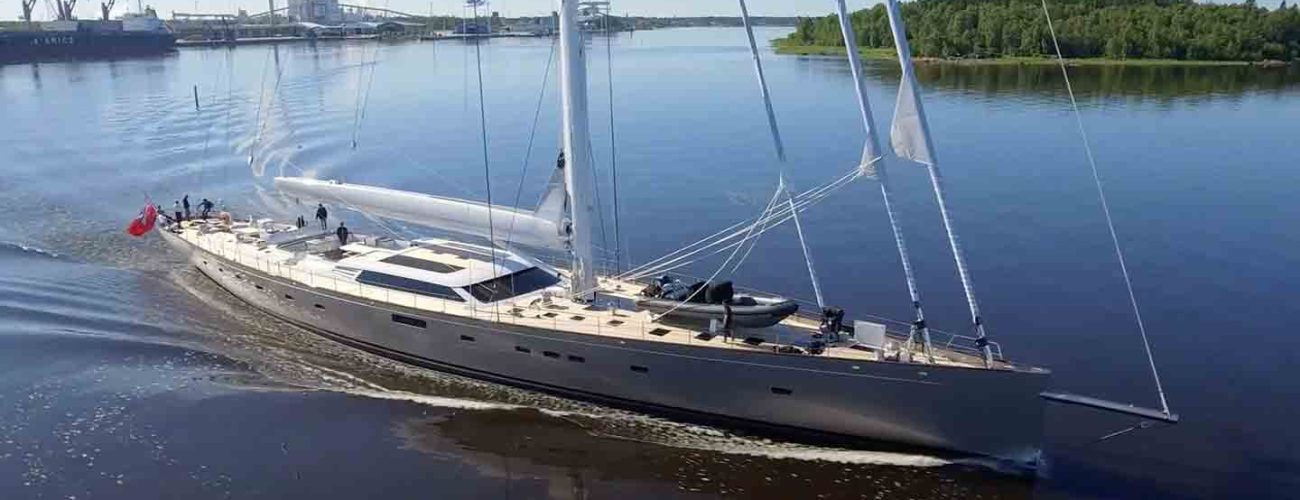 Newthex delivered to Baltic Yachts the watertight sliding doors and hinged doors